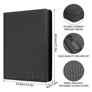 Porte-Cartes TCG Album 16 Poches 1024 Fentes, Classeur Pro en Cuir avec Fermeture Éclair pour Cartes de Sport, Pokémon et MTG - Product Image 5