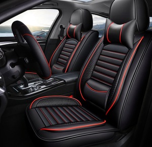 ผ้าคลุมเบาะรถยนต์หนัง PU ขนาดพอดีอเนกประสงค์,สำหรับรถยนต์ห้าที่นั่ง - Product Image 2