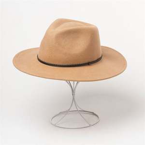 Chapeau Jazz en Laine Nouveau Style X1254 à Large Bord Respirant Unisexe pour Voyage en Plein Air - Product Image 4