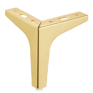 Design moderno placcatura in metallo lucidare le gambe del divano camera da letto panca del piede del tavolino da caffè gambe in ghisa ottone resistente in acciaio - Product Image 2