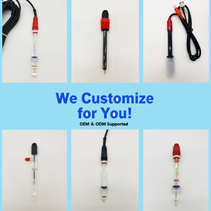 Sensor de sonda de <span class=keywords><strong>PH</strong></span> de vidrio de flujo de doble unión Conector BNC (ODM disponible) para aplicaciones químicas industriales de laboratorio - Product Image 3