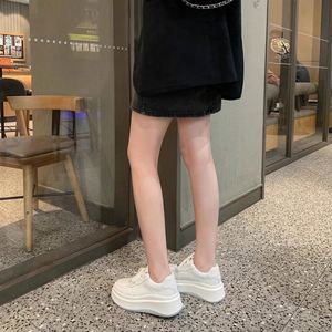 Zapatillas Blancas Retro de Cuero Genuino con Punta Redonda - Primavera/Verano 2025 - Estilo Atlético con Suela Gruesa y Soporte de Arco - Estilo S-Trendy - Product Image 2