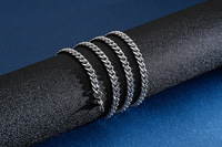Cadenas de Mano Personalizadas de Acero Inoxidable Impermeables con Eslabones Cubanos para Hombre, Joyería de Acero Inoxidable, Collares para Hombre, Venta al por Mayor