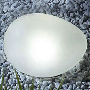 Lámpara Solar de Jardín con Forma de Guijarro, 600mAh, IP55 Impermeable, con Control Óptico, para Parque o Balcón - Product Image 3