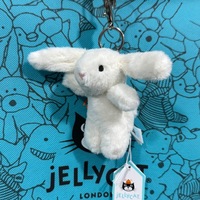 Nouveau pendentif Jellycat avec trois étiquettes complètes et sceau en acier, peluche pingouin, peluche West Highland, ours de Barcelone