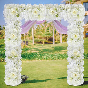 Guirlande florale artificielle en soie pour mariage, modulable, pour allée, table et décoration d'événements (vente en gros) - Product Image 5