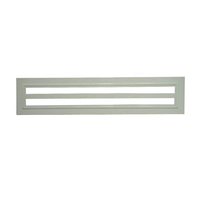 Diffuseur linéaire en aluminium blanc pour grille de ventilation HVAC, pour décoration murale et de plafond