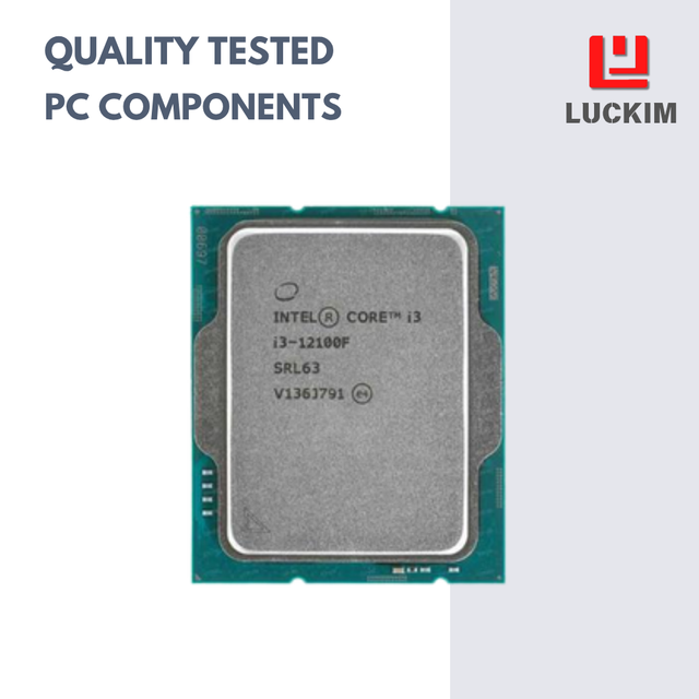 I3-12100F 4-Core 8-Thread Desktop CPU 3.3-4.3GHz 12MB Cache LGA1700 58W