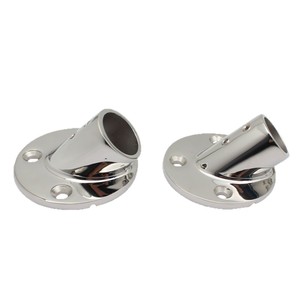 RICHWITS Base de fixation pour tube en acier inoxydable à 45 degrés, quincaillerie marine, base de garde-corps 22mm 25mm - Product Image 1