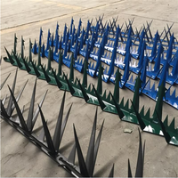 Barrière de sécurité haute performance anti-escalade à pointes en forme de dents de requin pour clôture résidentielle, finition poudrée