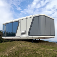 Luxe 2-3 slaapkamer woonkamer moderne prefab slimme tiny space capsule modulaire container woning keuken space capsule hotel