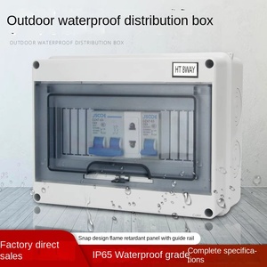 Boîtier de distribution d'énergie en plastique étanche à 8 voies avec boîtier de commutation d'air d'installation IP67 pour équipement électrique - Product Image 2