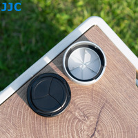 Capuchon d'objectif automatique noir/argent JJC compatible avec les appareils photo Sony ZV-1 II et ZV-1 objectif et accessoires de haute qualité