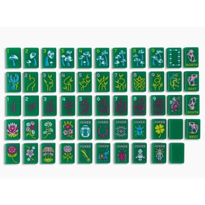 Jeu de Mahjong Américain Professionnel 160 Tuiles, Portable, en Acrylique, Série Émeraude Chanceuse avec Logo Personnalisé - Product Image 1