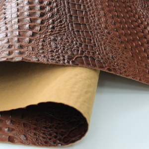 Parlak Timsah Derisi Görünümlü Kabartmalı 1.0mm Timsah Desenli PVC Suni Deri Moda Çantaları İçin - Product Image 5