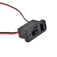 Interrupteur à glissière ON/OFF enroulé de 245 mm pour la connexion de l'alimentation, à installer dans le fuselage, pour avion RC, étui de transport