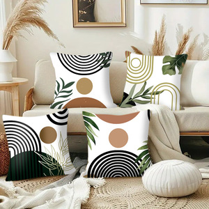 Amity sarung bantal Sofa rumah, hiasan rumah Modern ritsleting kotak, penutup bantal poliester - Product Image 1
