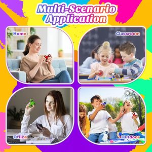 Fidget Spinner personnalisé avec logo imprimé, jouet anti-stress coloré, spinner manuel personnalisé avec logo - Product Image 3