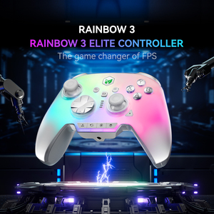Manette de jeu Mojhon <span class=keywords><strong>Rainbow</strong></span> 3 CH3 2000Hz avec joystick capacitif NearLink, 16 boutons micro-interrupteurs, RGB, compatible PC, <span class=keywords><strong>Switch</strong></span>, iOS, Android - Product Image 2