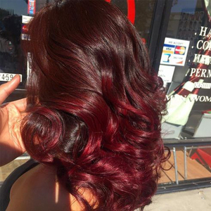 Sconto affare 12A grado Ombre scuro 99J colore profondo onda sciolta cuticola vergine allineato capelli umani 360 parrucche del merletto - Product Image 1