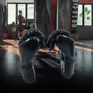 Gants de boxe professionnels en cuir, à lacets, avec support de poignet, pour adultes, 8oz, 10oz, 12oz - Product Image 3