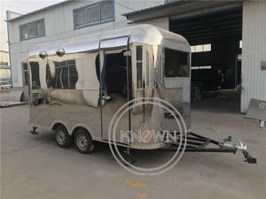 Remorques alimentaires mobiles multifonctions 2025 en acier inoxydable de 5 m, pas chères, pour l'Europe, restauration rapide, glaces, prix de la remorque de concession - Product Image 4