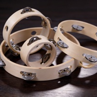 Tambourin en bois pour enfants, instrument de percussion sans tête, accessoires d'instruments de musique