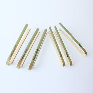 Hochwertige Bambus-Toast zange Benutzer definiertes Logo Einweg-Bambus zange - Product Image 4