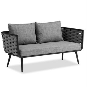 ชุดโซฟาหวายกลางแจ้งสไตล์รีสอร์ทสุดหรู ทนทานต่อสภาพอากาศ กันน้ำ เป็นมิตรกับสิ่งแวดล้อม สำหรับวิลล่าและโรงแรม - Product Image 2