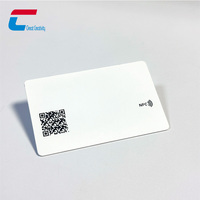 Tarjeta de Visita NFC de Metal Personalizada en Negro, Dorado, Plateado, Blanco y Rojo, con Chip NTAG213/215/216 y Códigos QR