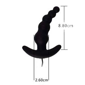 Prostate Butt Plug pour hommes et femmes <span class=keywords><strong>Anal</strong></span> Stimulation vibrateur Silicone Masturbation perles homme Plug <span class=keywords><strong>Anal</strong></span> - Product Image 4