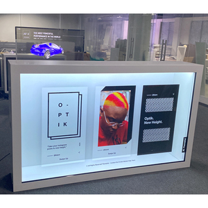 Trong nhà xem qua LCD sản phẩm quảng cáo truy cập <span class=keywords><strong>Showcase</strong></span> trong suốt 3D hiển thị đứng hộp màn hình cảm ứng LCD hiển thị tủ - Product Image 1