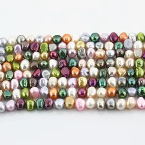 8-9mm mixed color natural freshwater real pearl manufacturer factory