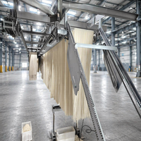 Ligne de production automatique de machines à fabriquer des nouilles et des spaghettis en acier inoxydable avec moteur à haute efficacité