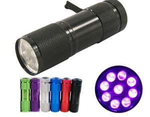 2025 Mini Portable Ultra Violet Lumière Lampe 9 LED Lampe de Poche pour Mouche Attachant Buzzer Bug <span class=keywords><strong>Nymphe</strong></span> UV Colle Durcissement Pêche Mouches Faire - Product Image 1