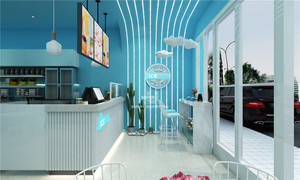 Thời Trang Đường Phố Ngọt Ngào Cửa Hàng Thiết Kế Tùy Chỉnh Đồ Nội Thất Bằng Gỗ Món Tráng Miệng Cửa Hàng Truy Cập Ice Cream Cửa Hàng Thiết Kế Nội Thất Cho Icecream - Product Image 2