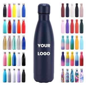 Custom Logo Stainless Steel Vacuum Insulated Tumbler <b>Bottles</b> 350ml/500ml/750ml/1000ml with Lid and Spoon - Product Image 1