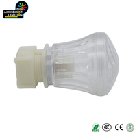 Boîtier de lampe LED Cabochon pour éclairage ponctuel d'arbre de Noël décoratif en plastique pour parc à thème, blanc/rouge/vert RGB SMD5050 IP65