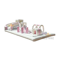 Terrain de jeu gonflable d'obstacle à thème de terrain de jeu d'équipement commercial de nouvelle conception avec piscine à balles