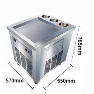 เครื่องทำไอศกรีมม้วนไทยอัตโนมัติ สภาพใหม่ สำหรับทอดไอศกรีมนม - Product Image 5