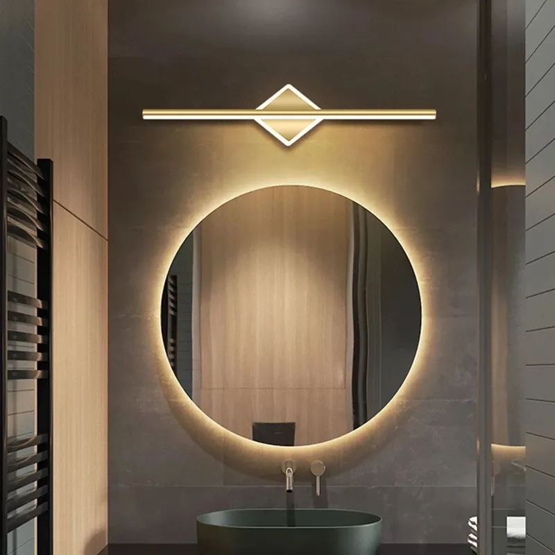Nordic LED Lamp Luxury Bathroom Tressing Table Makeup Light Mirror Light Living Room Bedroom Home Decoration Interior Wall Light