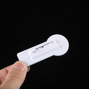 Trắng nhựa an toàn Pin Tên tag ve áo Pin huy hiệu-sinh thái thân thiện mạ tùy chỉnh màu sắc và kích cỡ - Product Image 3