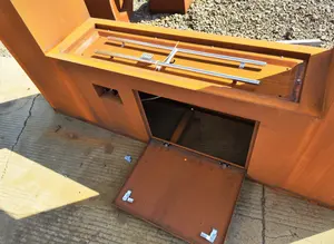 Chauffage extérieur du fournisseur professionnel Cheminée en métal au <span class=keywords><strong>propane</strong></span> sur pied Brûleur à biocombustible sûr en acier corten au gaz - Product Image 5