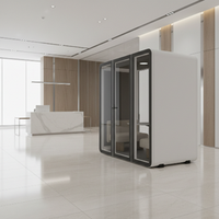 UNIBOOTH - Cabinas de Trabajo Insonorizadas Multifuncionales y Duraderas para Oficinas, Edificios, Escuelas, Supermercados, Parques y Talleres, Diseño Moderno
