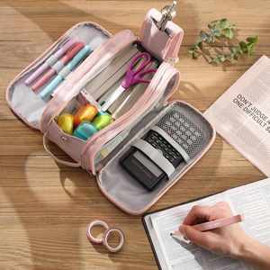 Étui à crayons en toile, trousses à crayons mignonnes, sacs à crayons, grande trousse à crayons, trousse à crayons de grande taille - Product Image 2