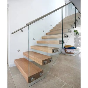 Escalera <span class=keywords><strong>de</strong></span> Acero Moderna <span class=keywords><strong>de</strong></span> Dos Pisos, Directo <span class=keywords><strong>de</strong></span> Fábrica en Foshan, con Viga <span class=keywords><strong>de</strong></span> Acero, Recubrimiento en Polvo, Acero al Carbono, Monostringer, Barandilla Interior - Product Image 2