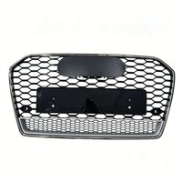 Parrilla Delantera de Panal de Abeja de Plástico ABS para Modelos Audi A6C7 S6 RS6 2016 2017 2018, Tracción en las Cuatro Ruedas