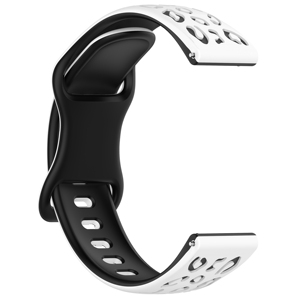 Bracelet de montre en silicone à imprimé léopard bicolore 18 mm 20 mm 22 mm - Product Image 6