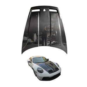 Capó de Fibra de Carbono Seca de Alta Calidad Estilo <span class=keywords><strong>TKT</strong></span> 991 992 para Porsche Carrera 2019-2026 - Product Image 1