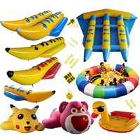 Bateau banane gonflable robuste et populaire pour les activités aquatiques des adultes